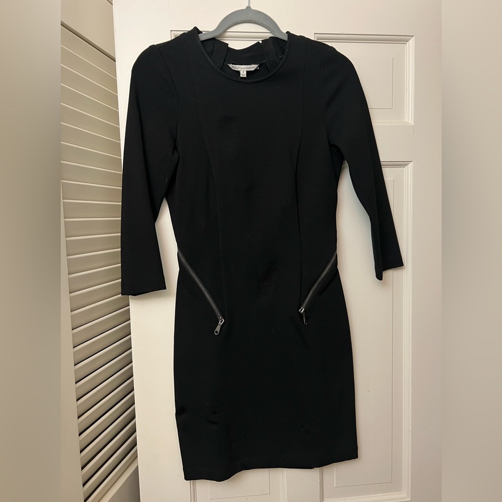 Rebecca Minkoff black Zippered dress
